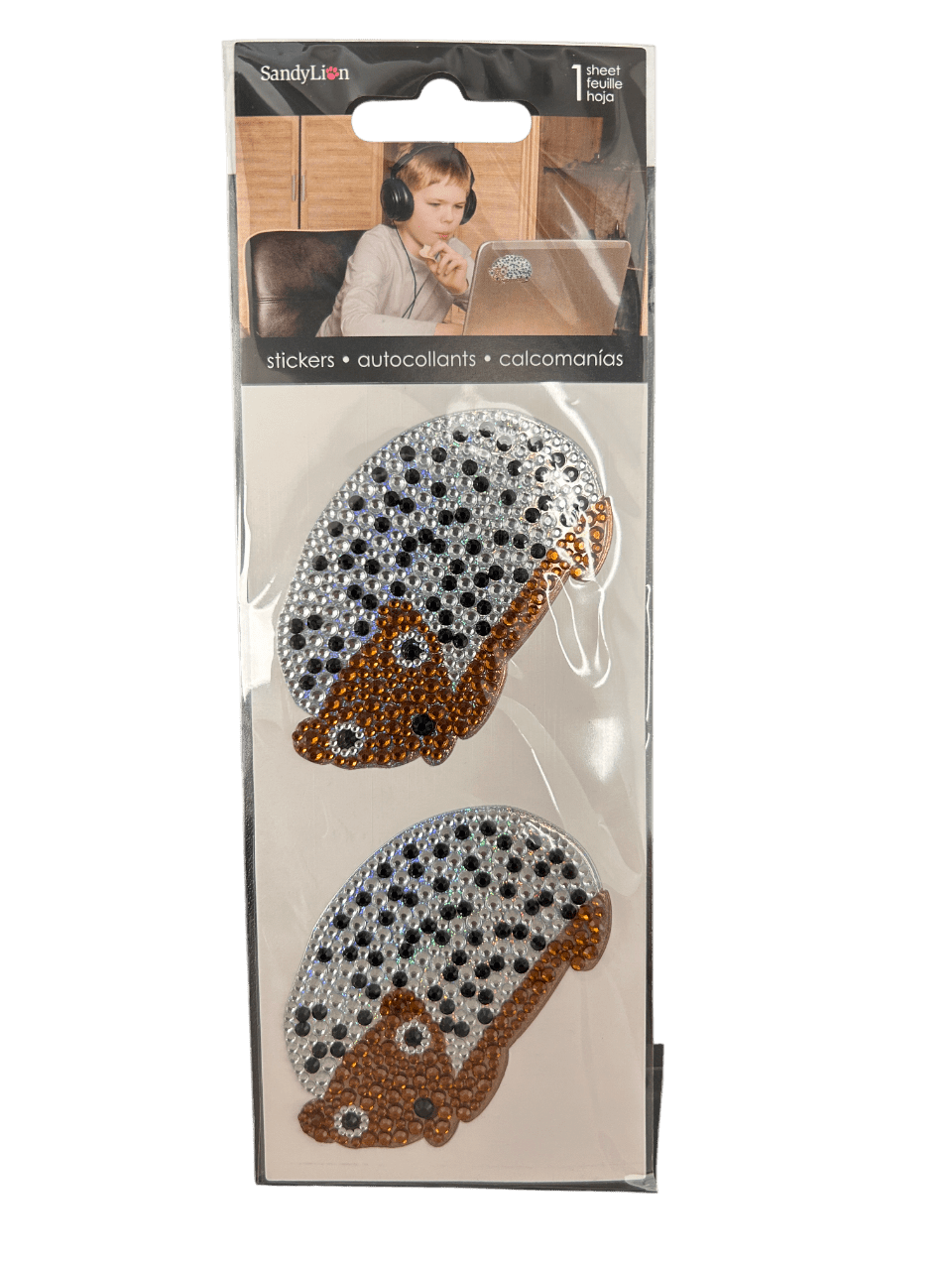 20 Pack Hedgehogs Rhinestone Stickers, Cute Spiny Wildlife Critters for Scrapbooks, Journals, DIY Crafts, More, Adorable Sparkly Animal Decor, Great for Kids, Adults, Bulk