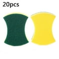 thumbnail image 1 of 20-Pack High-Density Dishwashing Sponges | Non-Scratch Kitchen Cleaning Sponges with Microfiber Scrubber | Suitable for Pans, Bowls & Sinks | Household Cleaning Supplies, 1 of 2