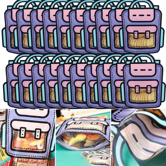 20 Pack High-end Feeling Companion Handbag for Birthday Party Supplies Resealable Ziplock Seal Bags Fashion Accessories