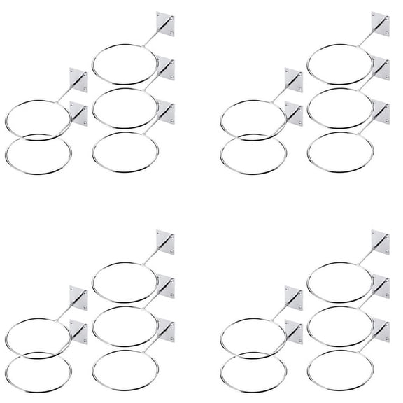 20 Pack Holders Wall Mount Sports Exercise Storage Rack Organizer for Display Basketball Volleyball Soccer