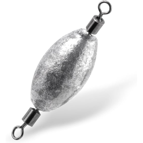 20 Pack Inline Trolling Weights Swivel Egg Sinkers Oval Line Sinker Catfishing Saltwater Freshwater Fishing 1oz-20 Pack