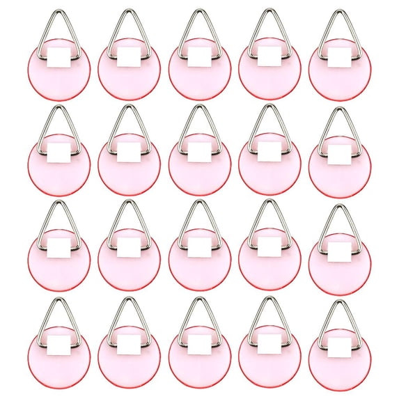 20 Pack Invisible Disc Adhesive Plate Hanger Set Vertical Plate Holders (2cm/0.9in)