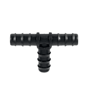 20-Pack - Irrigation Fittings Tee for 1/2" Drip Tubing - Barbed Connectors (Fits Most Brands, Rain Bird 16mm .520 ID and Compatible Drip or Sprinkler Systems)
