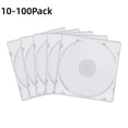 thumbnail image 1 of ‌20-Pack Jewel Case Disc Organizer‌ – Durable Clear Plastic, Fits Standard CD/DVDs Holds 1 Disc Per Tray, 1 of 7