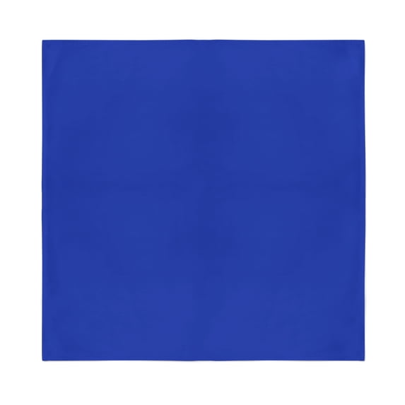 20 Pack Jordefano Unisex Solid Cotton Plain Bandanas - Bulk Wholesale (Royal Blue)