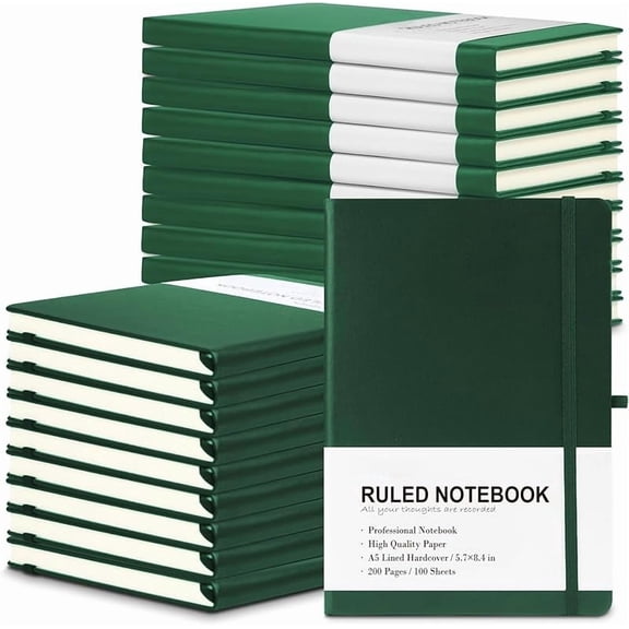 20 Pack Journals for Writing College Ruled Notebooks Journal in Bulk, Hardcover Notebooks (200Pages) for Note Talking, Lined Bullet Journals for Home School Office, 5.7"x8.4", Navy