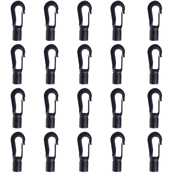 20 Pack Kayaks Bungee Shock Cord Hook for 3/16 inch Rope