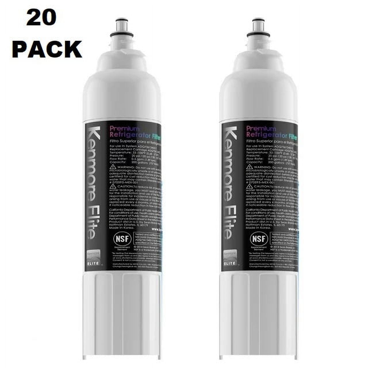 20 Pack Kenmore 9490 Water Filter Replacement for Kenmore Elite 469490