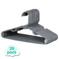 thumbnail image 1 of 20 Pack Kids Hangers - Plastic Baby Hangers for Closet - Childrens Hangers for Clothes & Infant Hangers for Closet - Ideal for Everyday Standard Use - Gray, 1 of 7