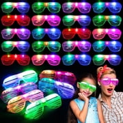 20 Pack LED Glasses Dance Party Favors Light up Glasses, Glow In The Dark Party Supplies Accessories for Adult,New Years Eve Party Supplies 2026 Neon glasses Birthday Party Favors
