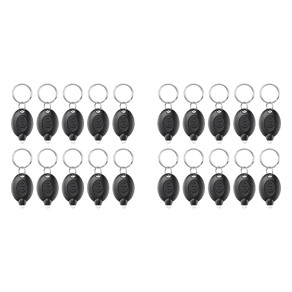 20 Pack LED Keychain Flashlight Mini Light Portable Key Ring Torch for Outdoor Camping Hiking