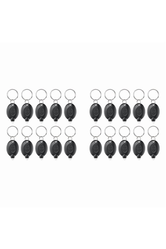 20 Pack LED Keychain Flashlight Mini Light Portable Key Ring Torch for Outdoor Camping Hiking