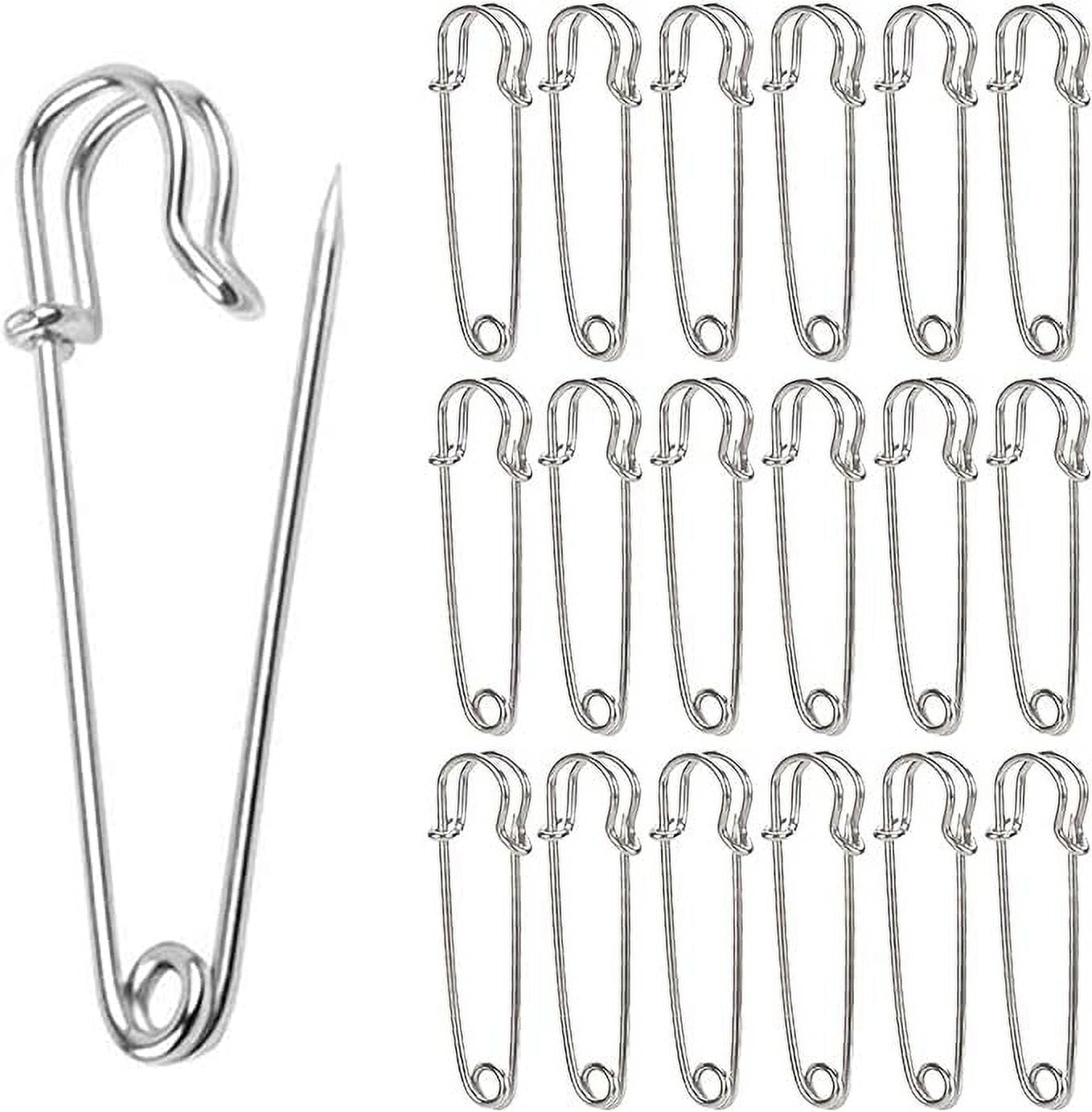 20 Pack Large Safety Pins, 4" Heavy Duty Blanket Pins for All Kinds of