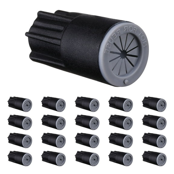 20 Pack Low Voltage Wire Connectors, 22AWG-12AWG, for Landscape Lights, Exterior Pathway Lighting, Electrical Twist Seal Elect Wire Nuts, 0.91*0.47"