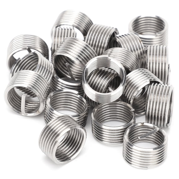 20 Pack M12x1.25 Thread Repair Inserts, 304 Stainless Steel Wire Thread Sleeves for Damaged Hole Restoration 20Pcs