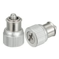 thumbnail image 1 of 20 Pack M4x0.7x8.89mm Computer Case Thumbscrews, Knurled Head Spring Screw, Silver White, 1 of 6