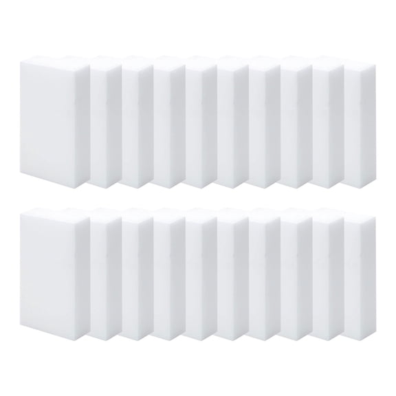 20-Pack Magic Eraser Sponges, Heavy Duty Dirt Eraser for White Walls, Shoes, and Floors, Cleaning Sponge for Scuff Marks, Grime, and Stains, 10x6x2 cm