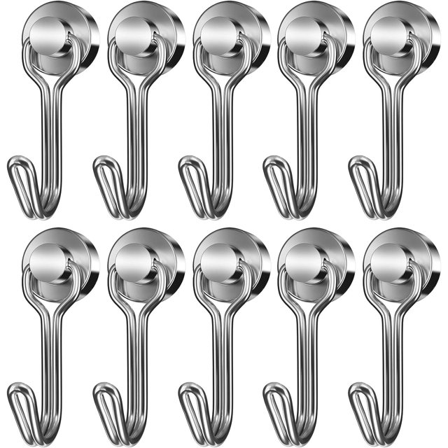 20 Pack Hooks Heavy Duty 30LBS Hooks, Strong Swivel