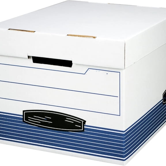 20-Pack Medium Duty File Storage Boxes with Lids, FastFold Assembly, Letter/Legal