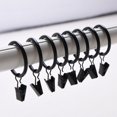 thumbnail image 1 of 20 Pack Metal Curtain Rings with Clips, Curtain Hangers Clips, Drapery Clips with Rings, Drapes Rings 1 in Interior Diameter, 1 of 7