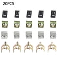 20 Pack Metal Rivet Clips for Automotive Instrument Panel Dashboard ...