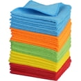 thumbnail image 1 of 20 Pack Microfiber Cleaning Cloth, 12"×12" Microfiber Towels for Cars, Dusting Cloth Cleaning Rags for House, Kitchen, Window, Workshops, Cleaning Supplies, 5 Colors, 1 of 8