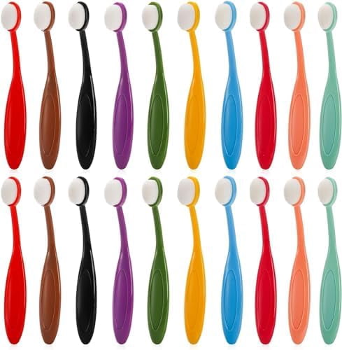 Color Code Brushes 20 Pack Mini Colored Ink Blending Brushes, 10 Color Craft Ink Blender ...