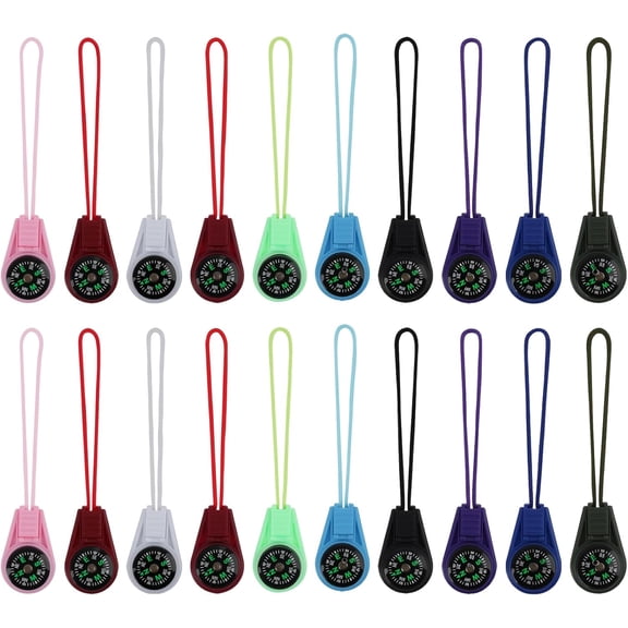 20 Pack Mini Compass for Kids Bulk, Compact Navigation Tools for Classroom Learning, Outdoor Adventures, Hiking, Scout Activities and Survival Kits