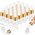 thumbnail image 1 of 20 Pack Mini Dropper Bottle for Cuticle Oil, 2ml Small Sample Essential Oil Dropper Bottles for Travel, Clear Empty Vails for Cosmetic Perfume, 1 of 7