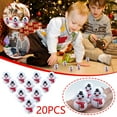 thumbnail image 1 of ​20-Pack Mini Snowman Wobble Toys - 1.4" Plastic Animated Figures, Christmas Party Favors White, 1 of 9