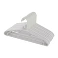 thumbnail image 1 of 20-Pack Non-Slip Plastic Hangers with Shoulder Grips | Space-Saving Slim Design for Wet or Dry Clothes | Gray & White Household Hangers, 1 of 6