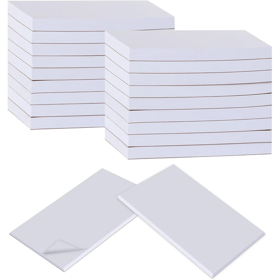 20 Pack Note Pads Memo Pads 3"x 5" Paper Notepads - 100 Sheet | Small Memo Scratch Pad Writing pads for To Do Grocery List, for Home, Office