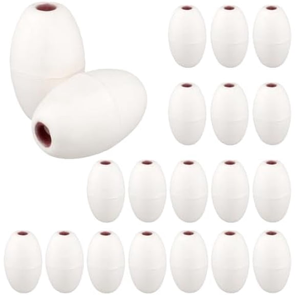 20 Pack Oval Water Floats, 3.5" x 5.5" Fishing Marker Buoys, 0.7" Hole Deep Water Fishing Float White Rope Float for Boats Anchor Lines Swimming Pool Kayak Crabbing Dock$$Sport & Recreation Other