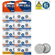 20 Pack PKCELL 1.5V AG10 Alkaline Button Cell Battery LR1130 389A 189 LR54