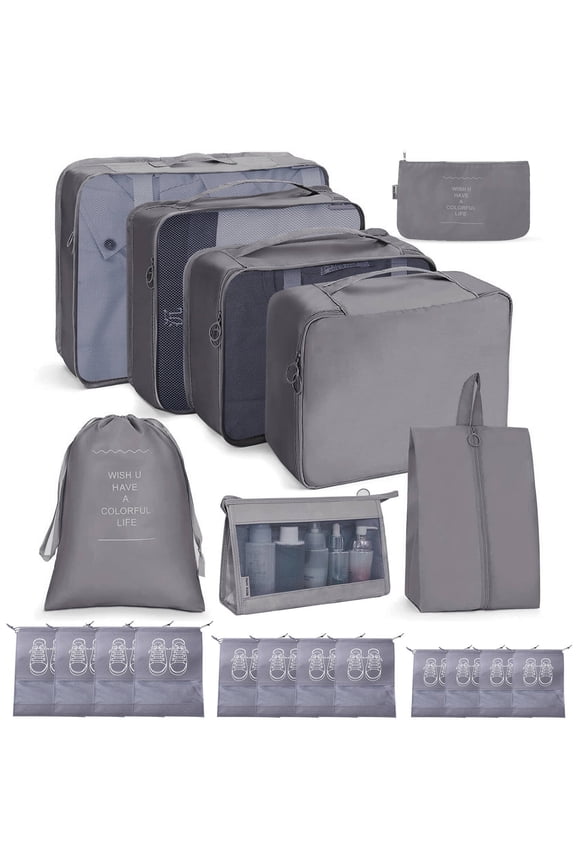 20 Pack Packing Cubes for Suitcases, Travel Essentials for Carry on,Travel Bags for Women and Men,Luggage Organizer Bags Set for Travel Accessories