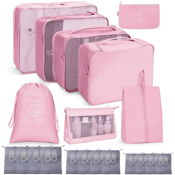 20 Pack Packing Cubes for Suitcases, Travel Essentials for Carry on,Travel Bags for Women and Men,Luggage Organizer Bags Set for Travel Accessories