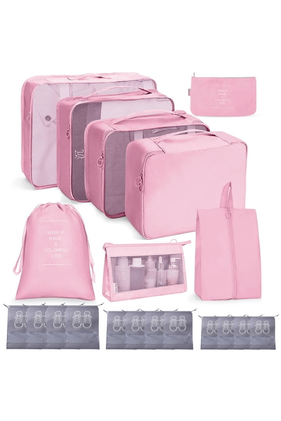 20 Pack Packing Cubes for Suitcases, Travel Essentials for Carry on,Travel Bags for Women and Men,Luggage Organizer Bags Set for Travel Accessories