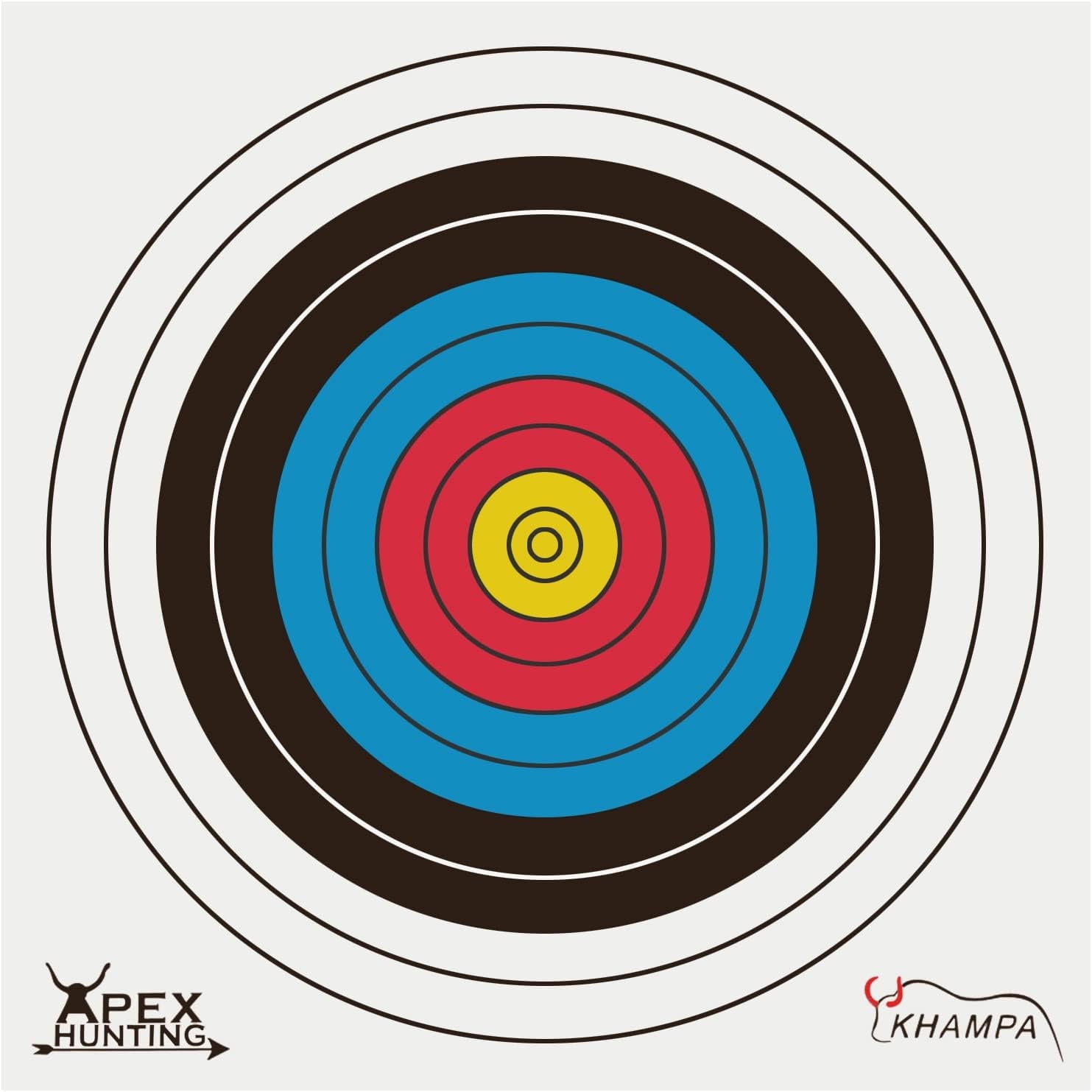 [20 Pack] Paper Archery Target for Backyard- Water and Tear Resistant Bow Arrow Targets for Hunting & Archery Targets,Target Practice Accessories - 15 in x 15 in (40cm)