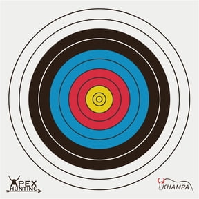 [20 Pack] Paper Archery Target for Backyard- Water and Tear Resistant Bow Arrow Targets for Hunting & Archery Targets,Target Practice Accessories - 15 in x 15 in (40cm)