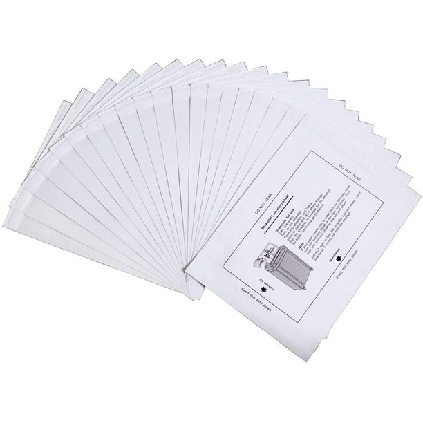 20 Pack Paper Shredder Lubricating Shredder Sheets Lubricant Sheets