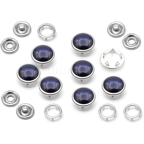 20 Pack Pearl Snap Fasteners for Western Shirts, 10.5mm, Washable Pearl ...