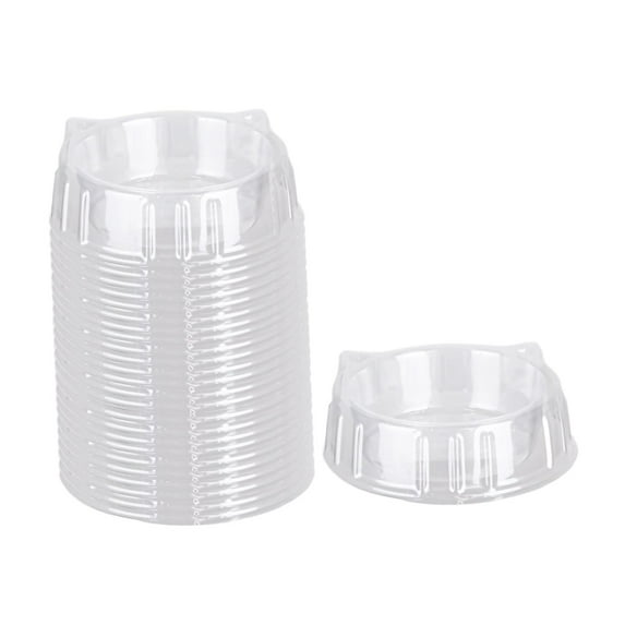 20 Pack Pet Bowls Cat Dish Food Container 5.12 Inch Single Use for Travel Feeding Stray Cats and Small Puppies