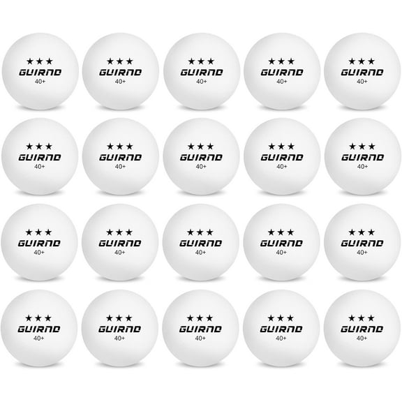 20 Pack Ping Pong Balls, 3 Star Table Tennis Balls, 40+ Pong Ball Competition and Recreational Play, Abs Ping Pong Ball, Games, DIY