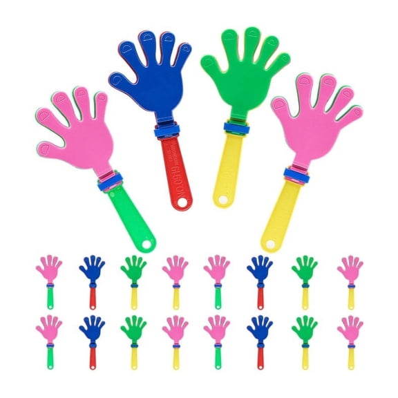 20 Pack Plastic Hand Clappers, Noisemakers for Sporting Events, Parties, Concerts and Cheering