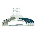 thumbnail image 1 of 20 Pack Plastic Hangers, White Hangers Extra Wide with 360° Swivel Hook, Space Saving Hangers as Closet Storage and Organizer, Shirts, Pants, Heavy Duty Hangers Enough for Coat, Suit, 1 of 5