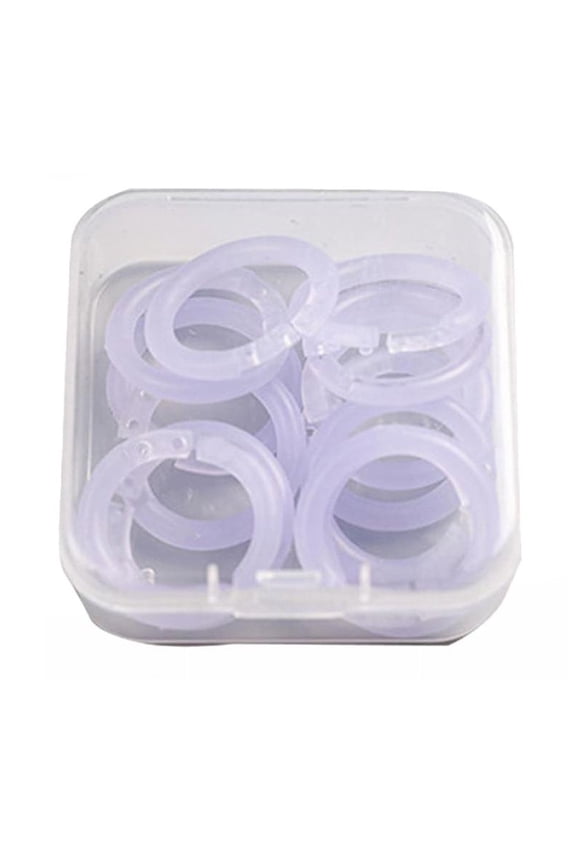 20-Pack Plastic Loose Leaf Rings, 15mm Multi-Color Flexible Book Rings for Organizing Cards, Documents, Swatches, School Supplies, Binders, and Keychains, 5 Assorted Colors