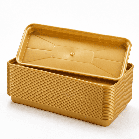 20 Pack Plastic Serving Trays For Party Reusable Platters