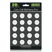 20 Pack Powerowl CR2032 Battery 3 Volt Lithium Battery Coin Button Cell