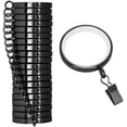 20 Pack Premium Easy Glide Curtain Rings with Clips, Metal Drapery ...