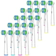 thumbnail image 1 of 20 Pack Professional Replacement Toothbrush Heads for Braun Oral B Electric Toothbrush, Precision Clean Brush Heads, White, 1 of 7